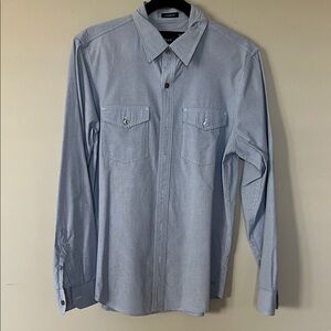 American Eagle Outfitters Light Blue Casual Shirt